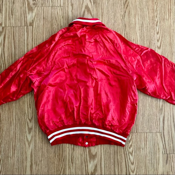 Vintage Don Alleson Athletic Varsity Bomber Style RED JACKET - Picture 5 of 11
